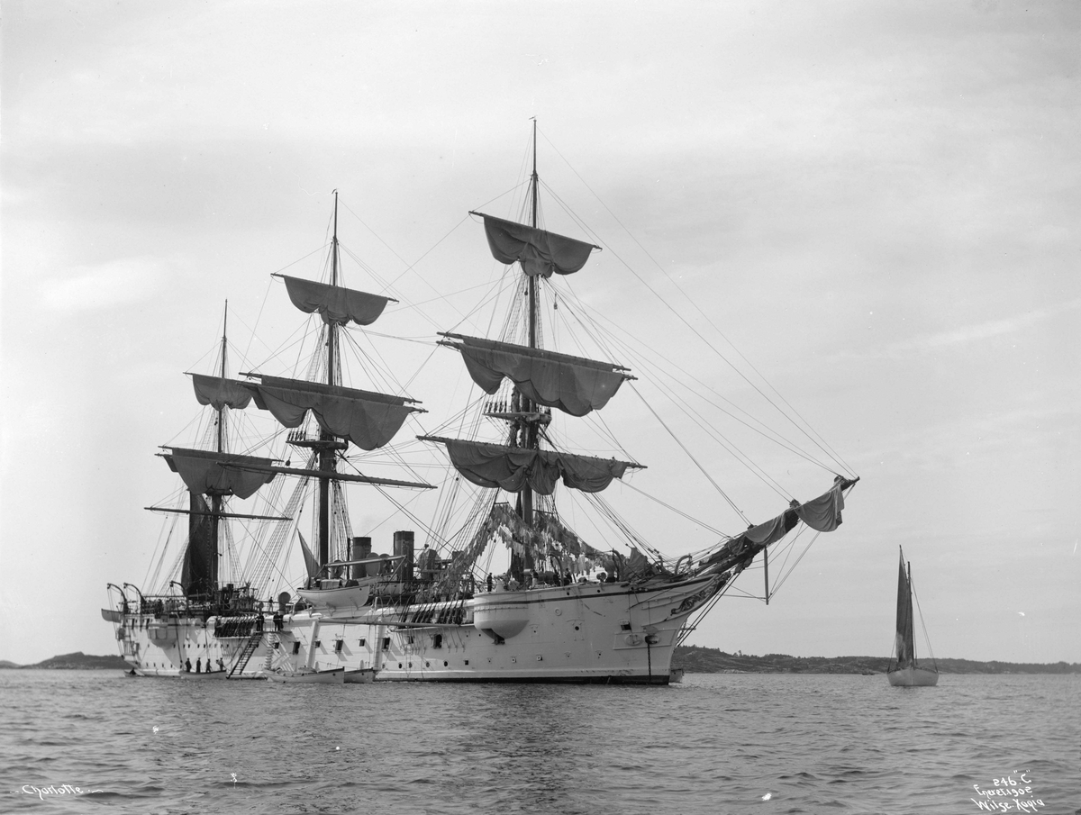 Anders Beer Wilse, Det tyske kadettskipet Charlotte (b. 1885, Wilhelmshaven)