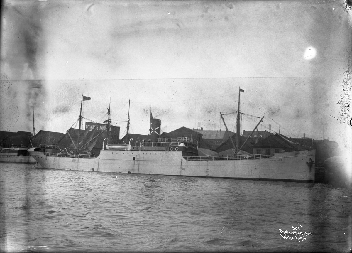 Anders Beer Wilse, D/S Santiago (b. 1903, Fredrikstad Mekaniske Verksted, Fredrikstad), Spanske linje