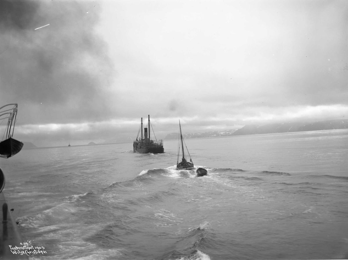Anders Beer Wilse, Arkangelfarer, slepende fiskebåt