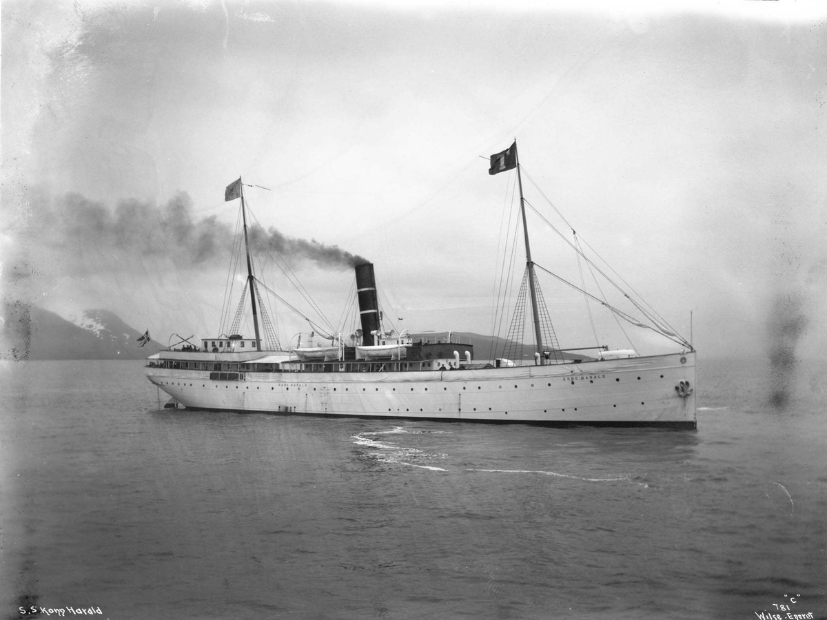 Anders Beer Wilse, D/S Kong Harald (b. 1890, Tecklenborg, Geestemünde)