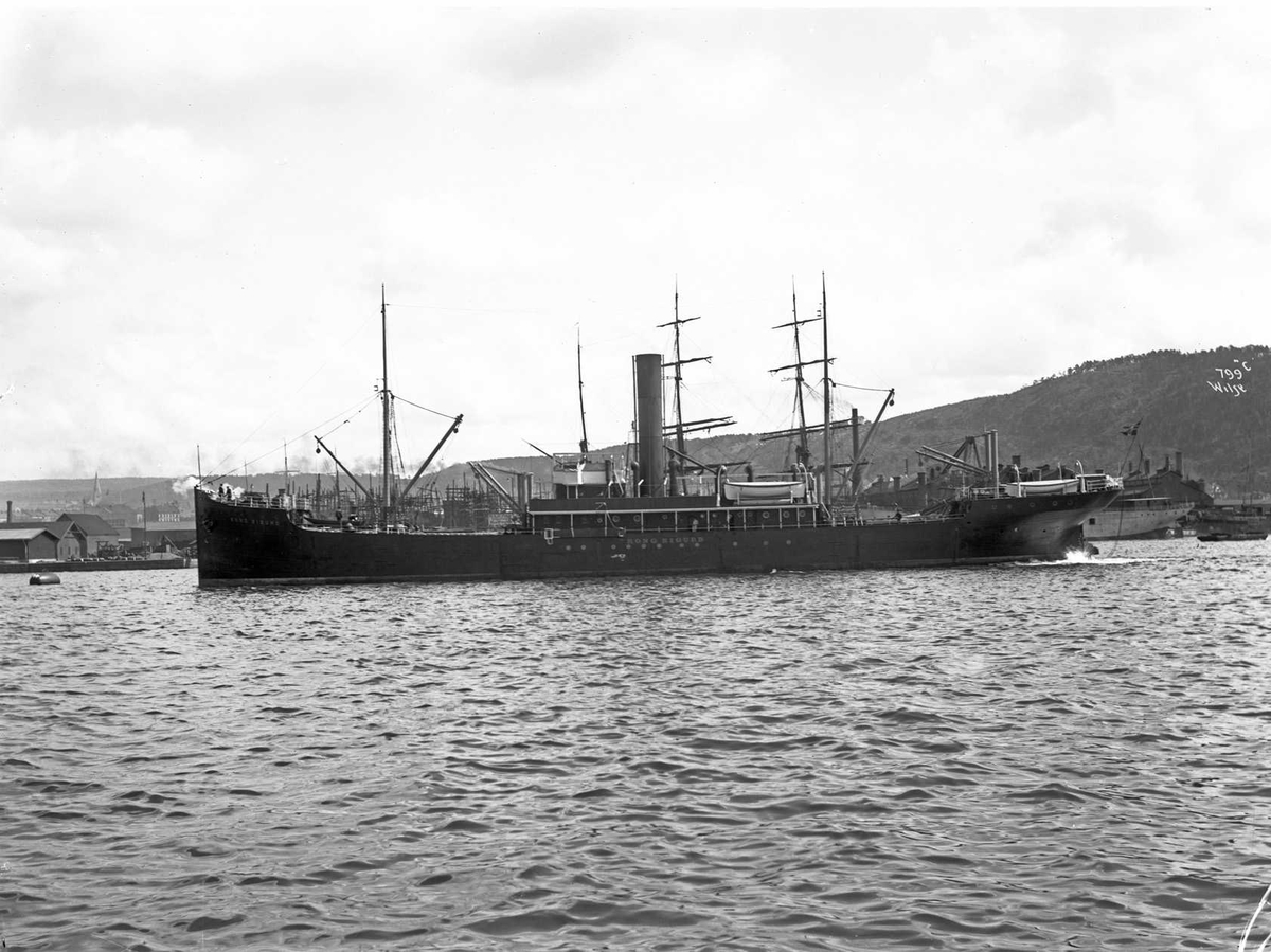 Anders Beer Wilse, D/S Kong Sigurd (b. 1907, Fredrikstad Mekaniske Verksted, Fredrikstad)