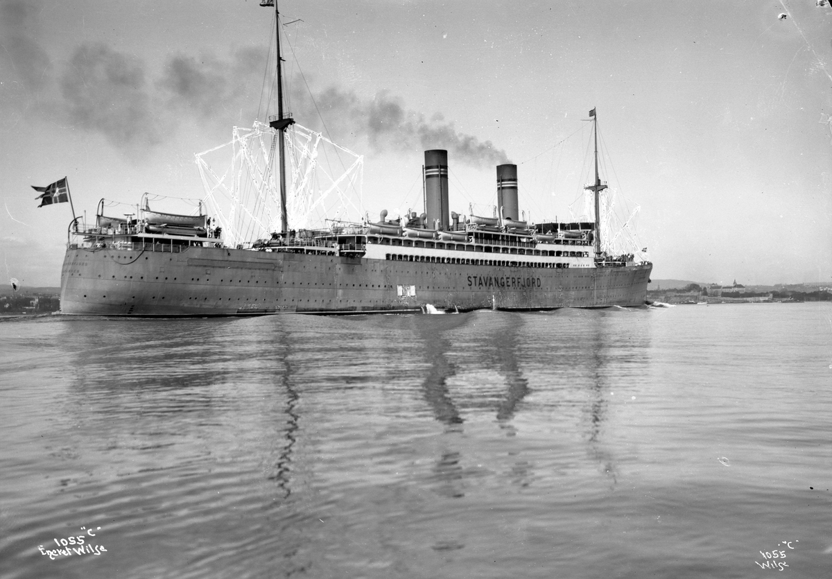 Anders Beer Wilse, D/S Stavangerfjord (b. 1918, Cammell, Laird & Co., Birkenhead)