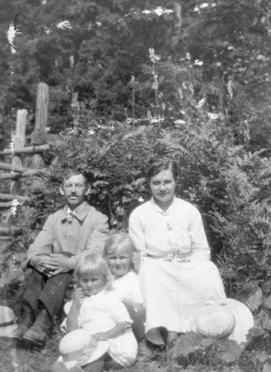 Ukjent, Øvre Tomter (60/1). Syverine f. Hansen fra Nes (d.1918) gift med Halvor Tomter (1884-1972). Syverines brors barn.