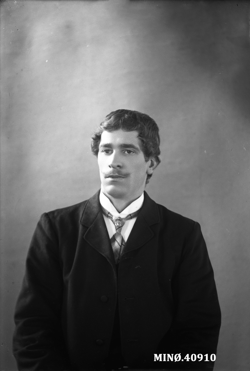 Oscar Holte, Portrett av mann - J. W. Johansen