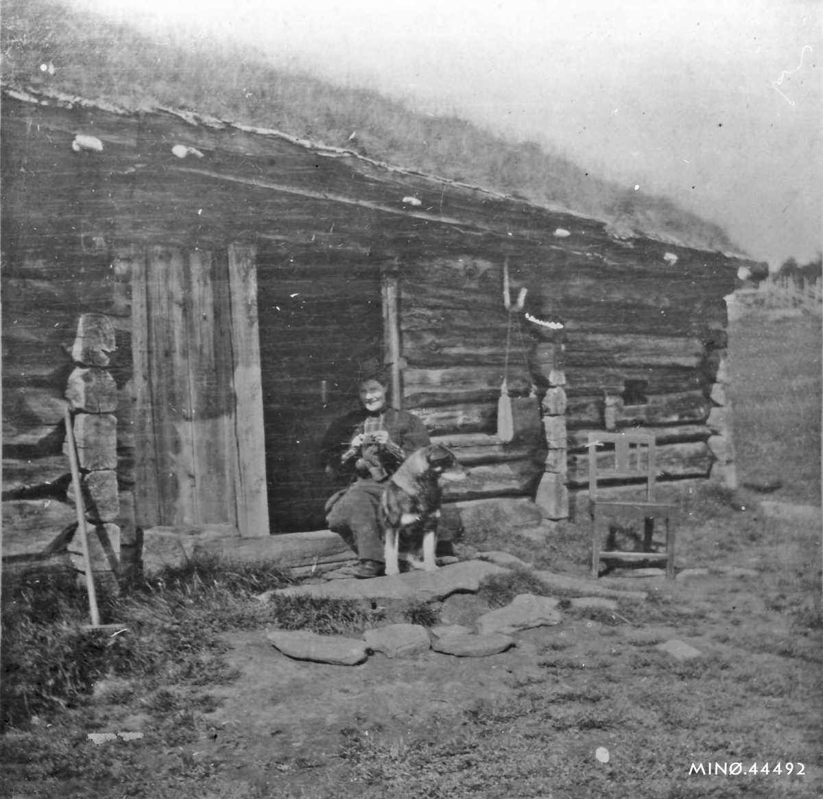 Rachel Haarseth, Kvinne, hund, stol, fjøs.