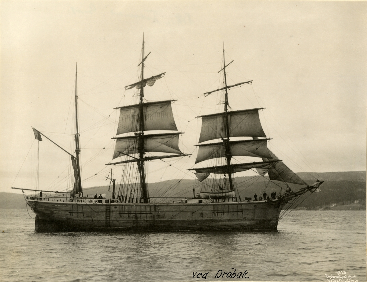 Anders Beer Wilse, Bark 'Fremad' (b.1880, Knud A. Grefstad, Fjære, Grimstad, Norge)