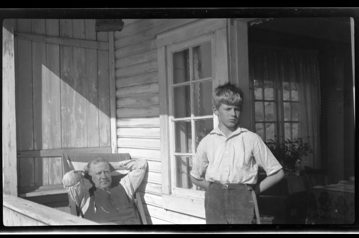 Rolf Sr. Sundt, Finn Sundt og hans nevø Rolf Sundt jr. på Rune.