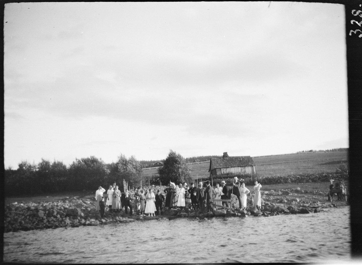 Karl Andreas Diesen, Eik gard, Helgøya. gjester, sølvbryllup , Mjøsstranda.