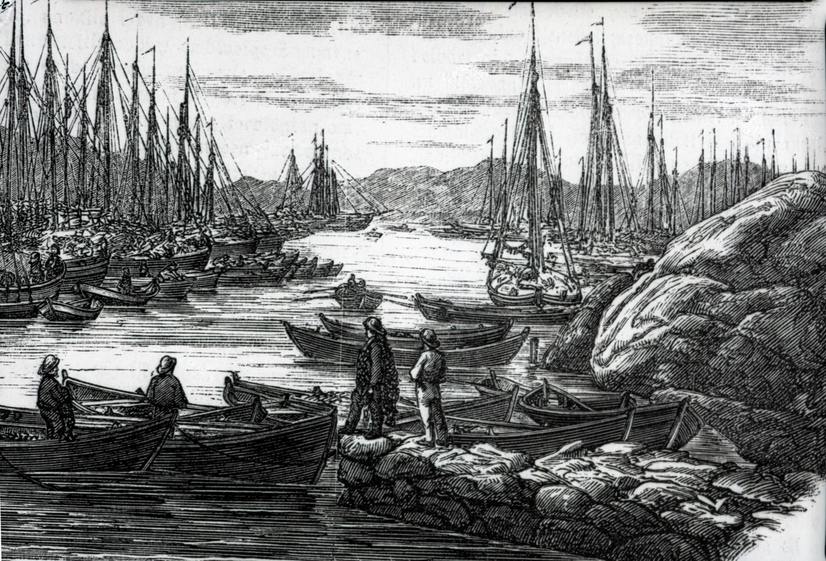 Unknown artist, Vårsildfiske ved Røvær