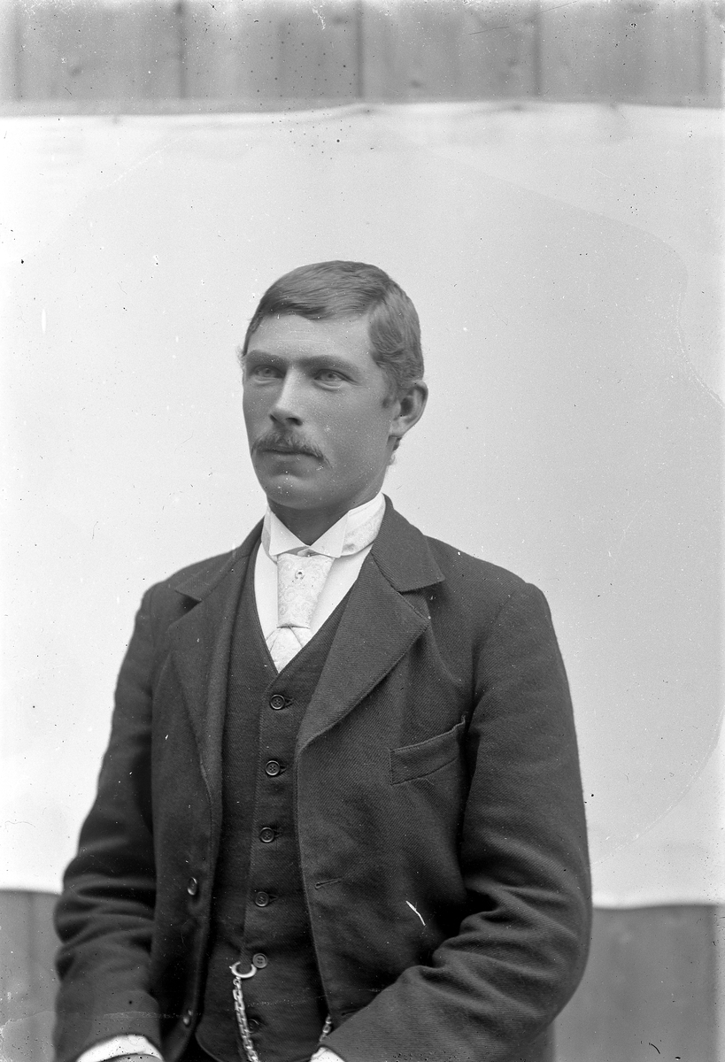 Jakob Jakobsen Engerdal, Portrett av ung mann m/bart.