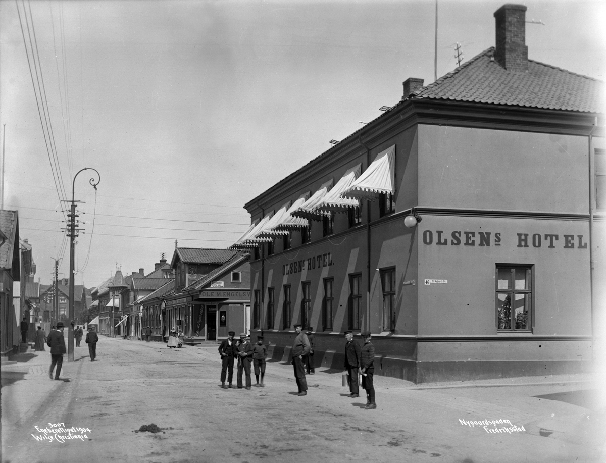 Anders Beer Wilse, Prot: Fredrikstad - Nygaardsgaten Olsens hotel 14/6 1904