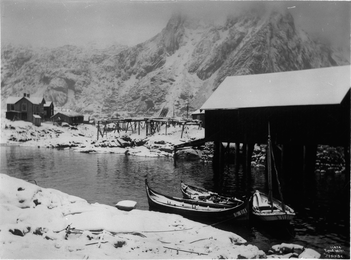 Anders Beer Wilse, Prot: Svolvær - Havneparti Vinterkladt 12/3 1910