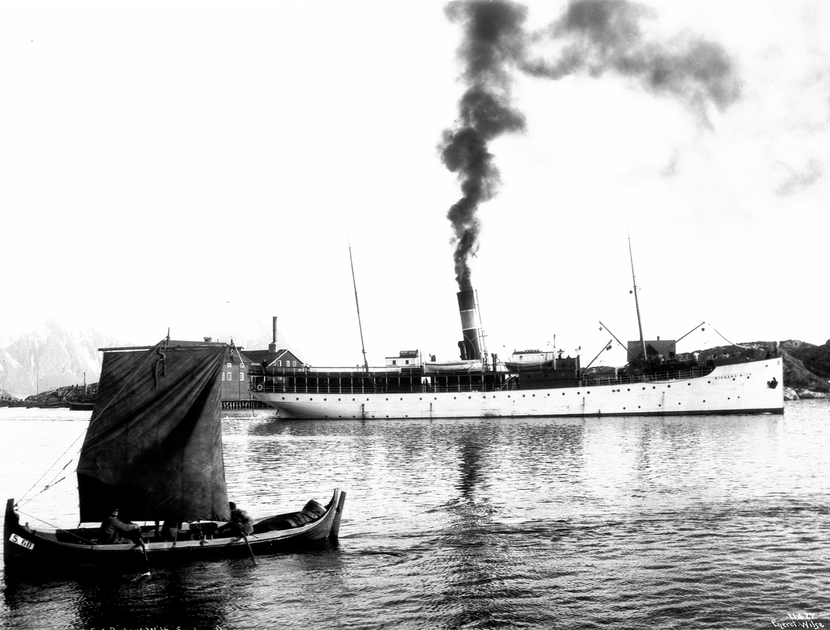 Anders Beer Wilse, Prot: Svolvær - S.S Richard With 12/3 1910
