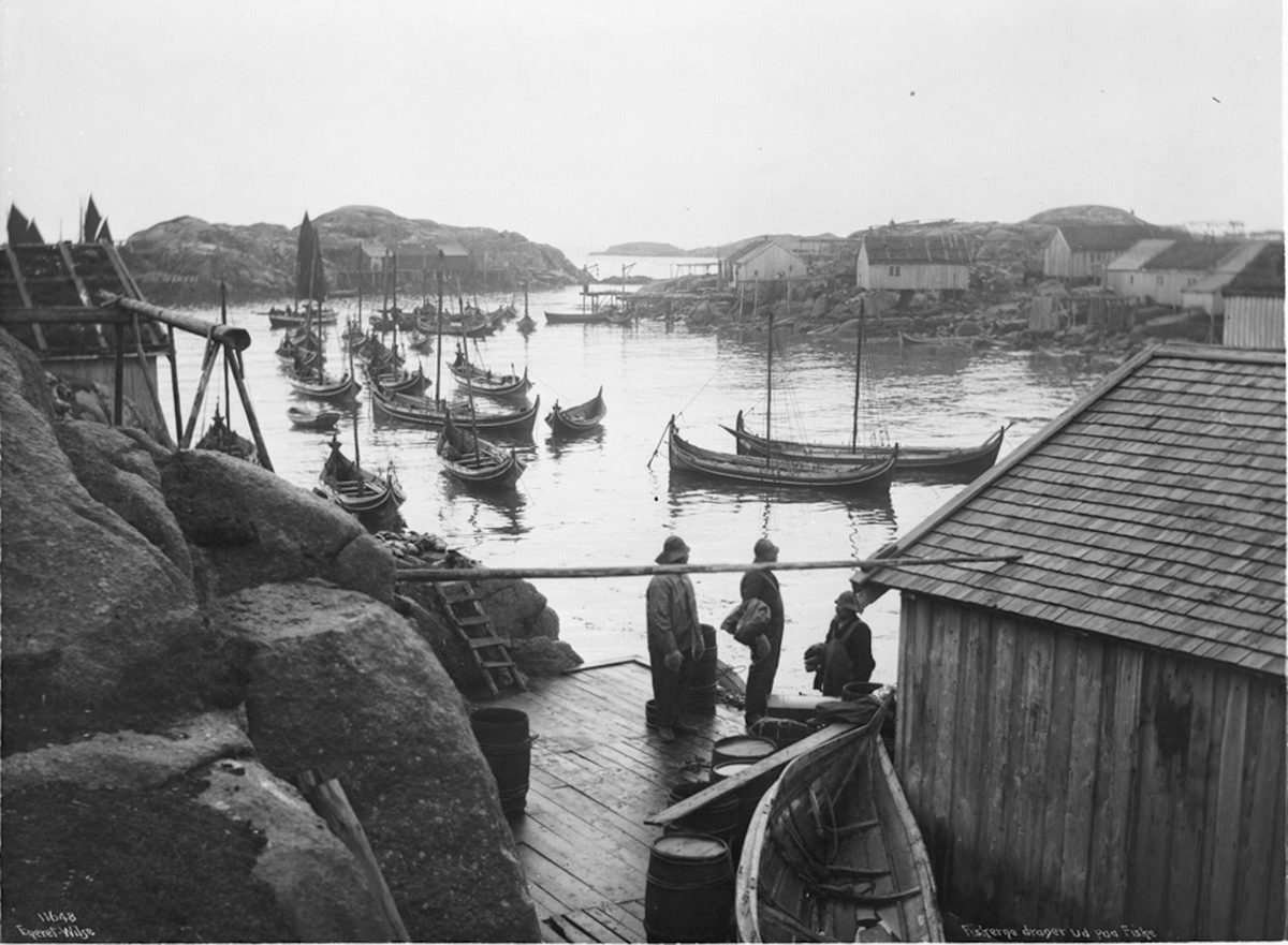 Anders Beer Wilse, Prot: Fiskerne drar paa fiske 1910