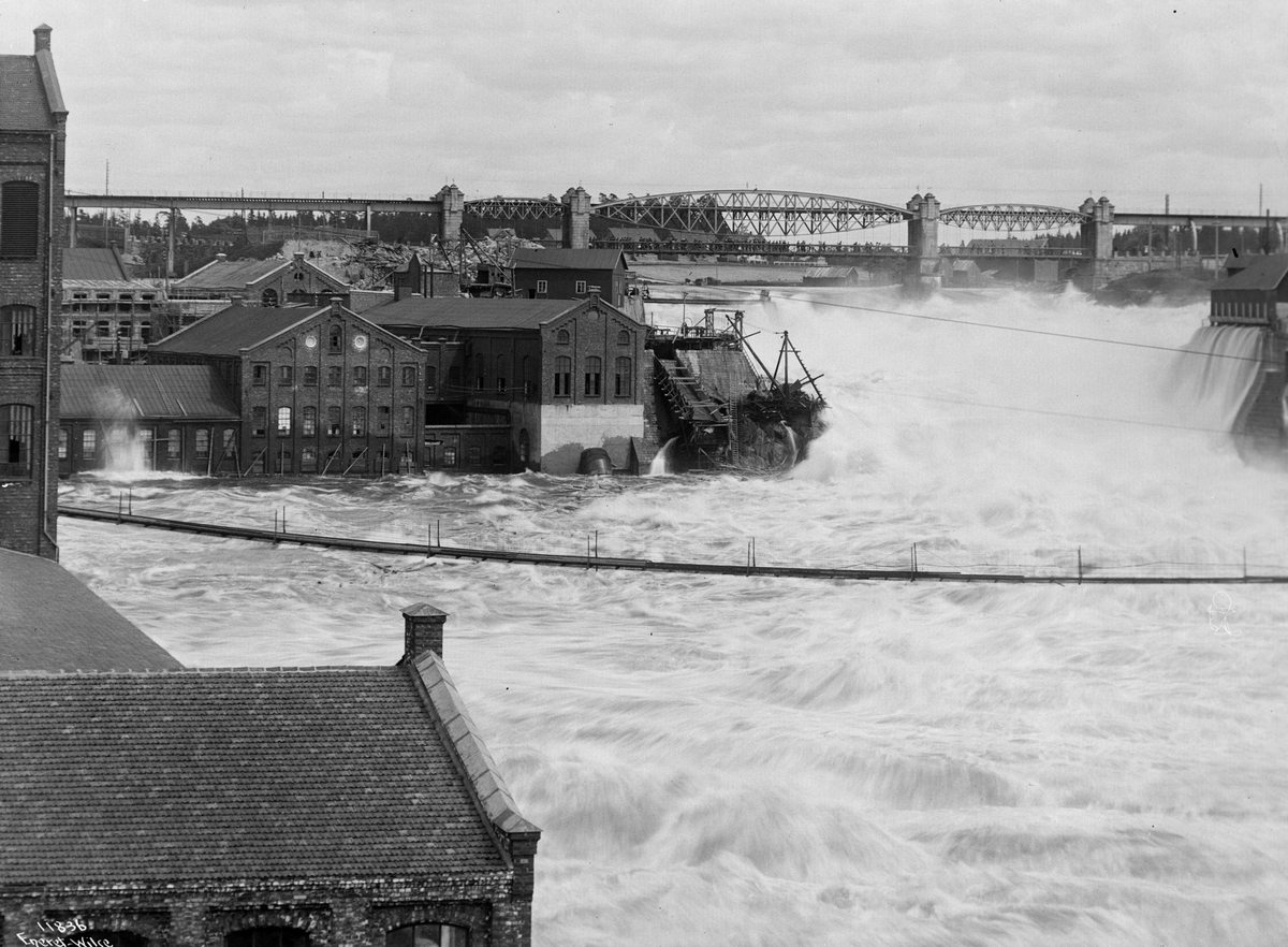 Anders Beer Wilse, Prot: Sarpsfossen - Flom Vandstand 29/5 1910