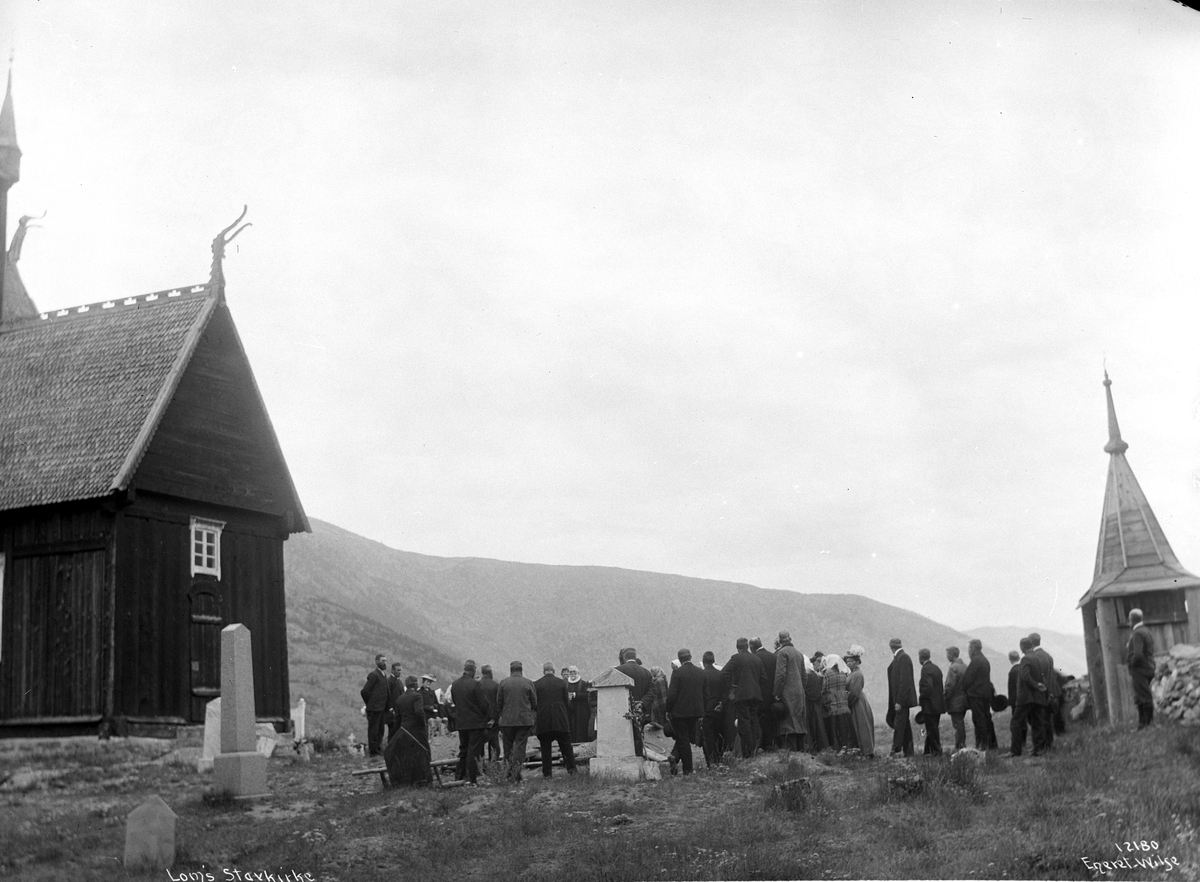 Anders Beer Wilse, Prot: Lom Stavkirke Begravelse 22/7 1910