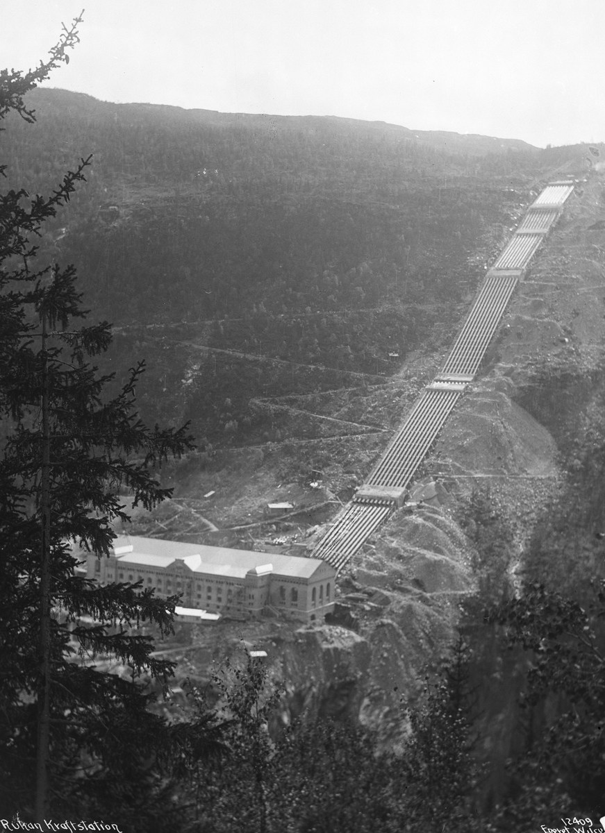 Anders Beer Wilse, Prot: Vestfjorddalen Rjukan Kraftstation og Rørgate 5/9 1910