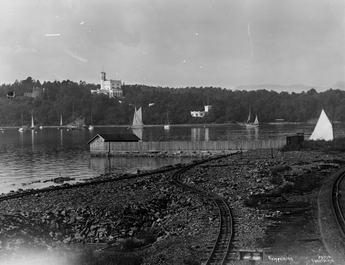 Anders Beer Wilse, "Prot: Bygdø Pano Neg: Frognerkilen"