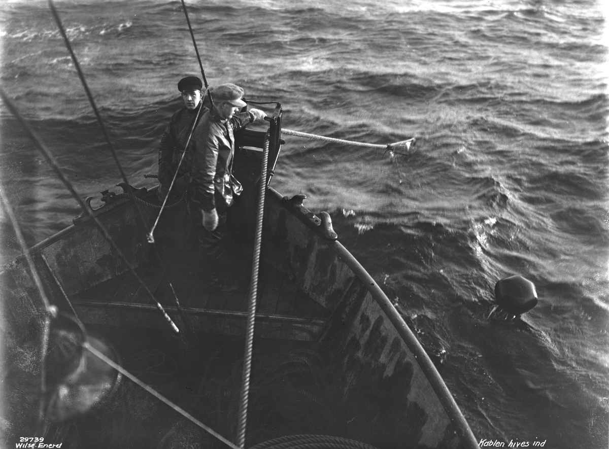 Anders Beer Wilse, Prot: Paa fiskehavet, kablen hives ind
