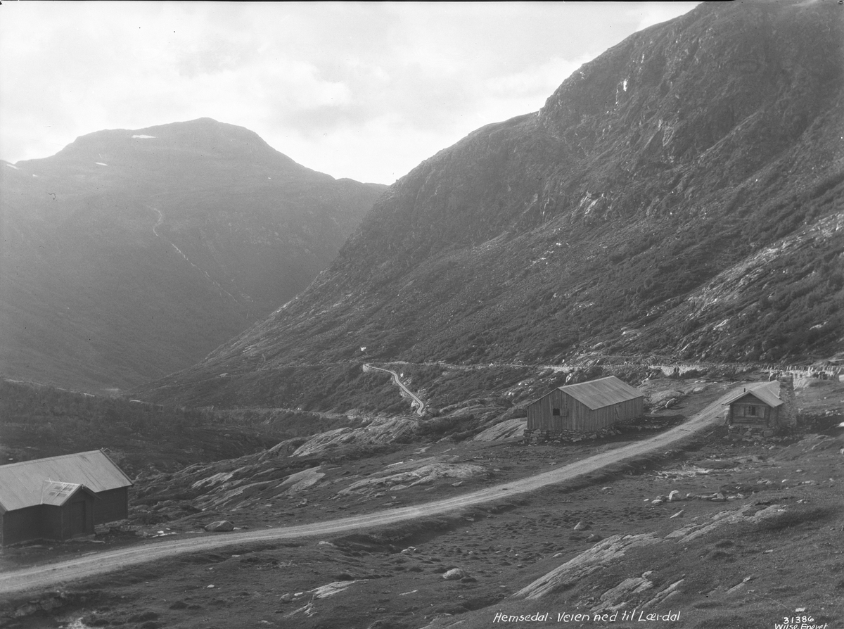 Anders Beer Wilse, Prot: Hemsedal, veien ned til Lærdalen