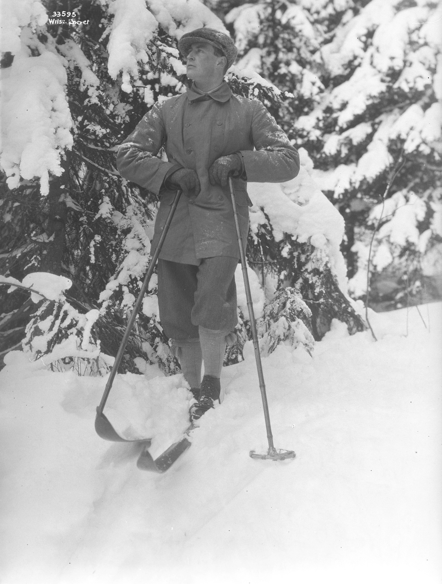 Anders Beer Wilse, Prot: Kongelige - Kronprinsen paa ski