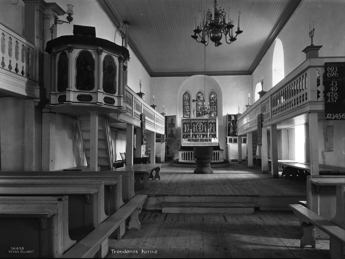 Anders Beer Wilse, Prot: Trondenæs kirke, interiør