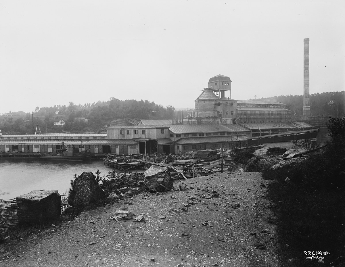 Anders Beer Wilse, Prot: Dalen Portland Cement, Brevik Tekst på bildet: D.P.C. okt 1918