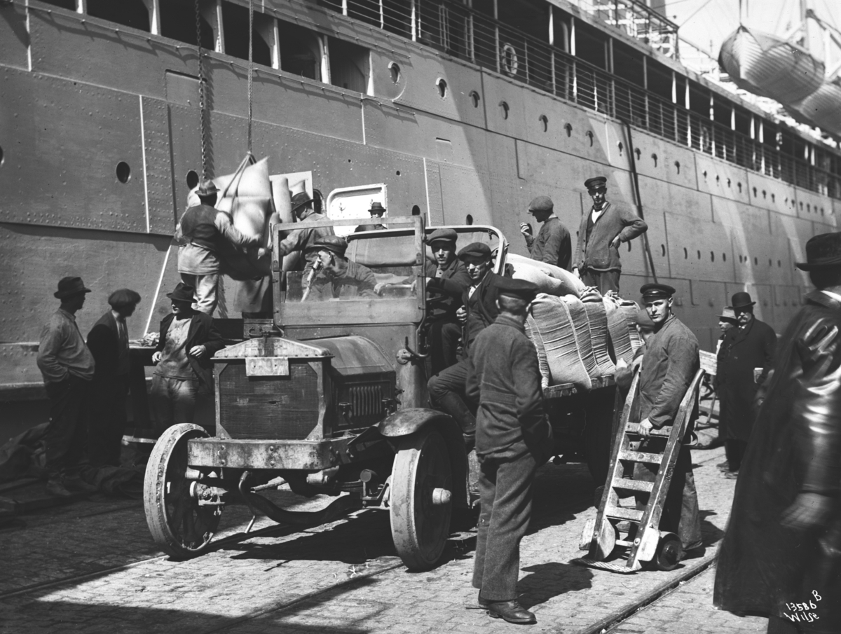 Anders Beer Wilse, Konv:Amerikalinjen provianten heises ombord