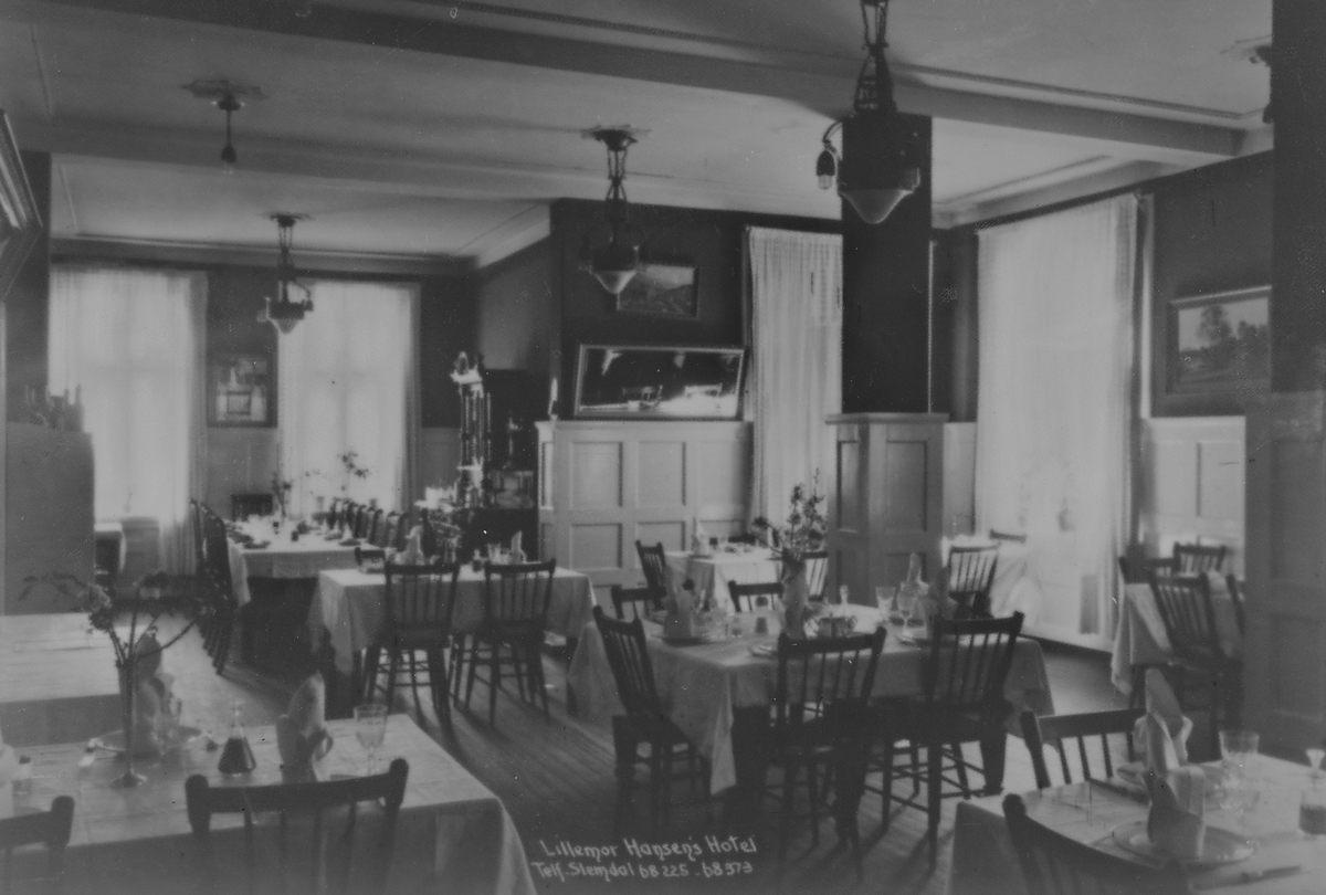 Anders Beer Wilse, Konv: Slemdal hotel/spisestue