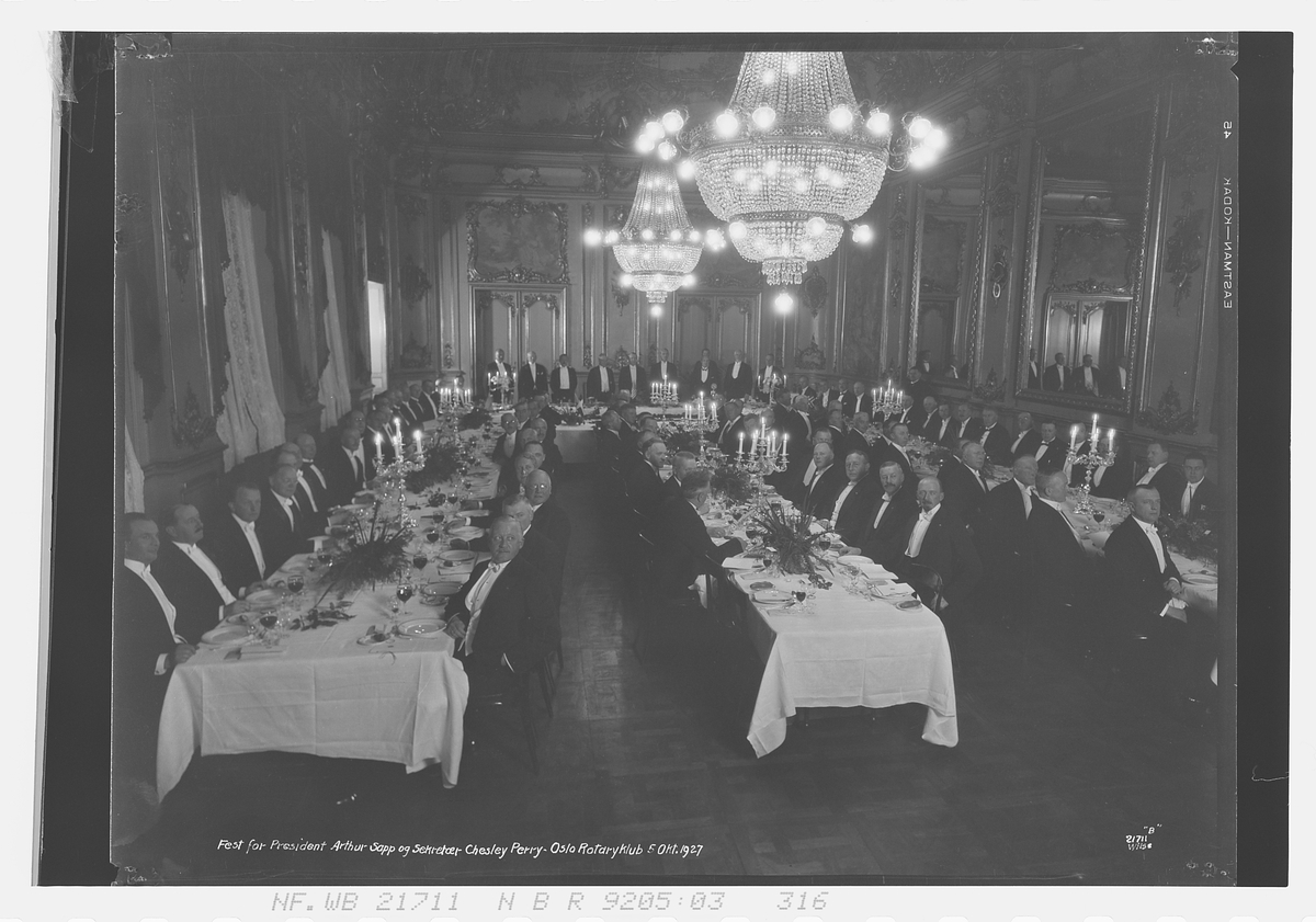 Anders Beer Wilse, Konv: Rotarymøte