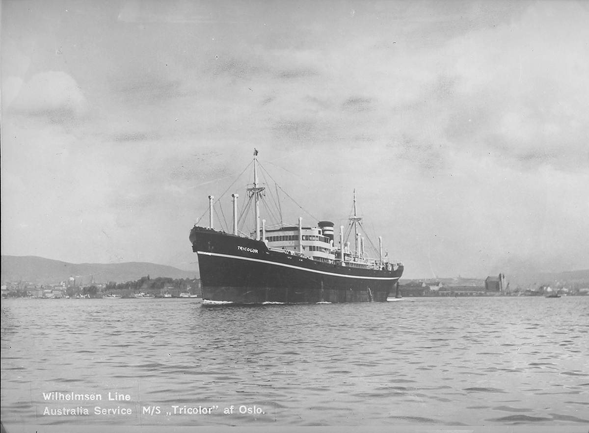 Anders Beer Wilse, Prot: Wilhelmsen brev Tricolor