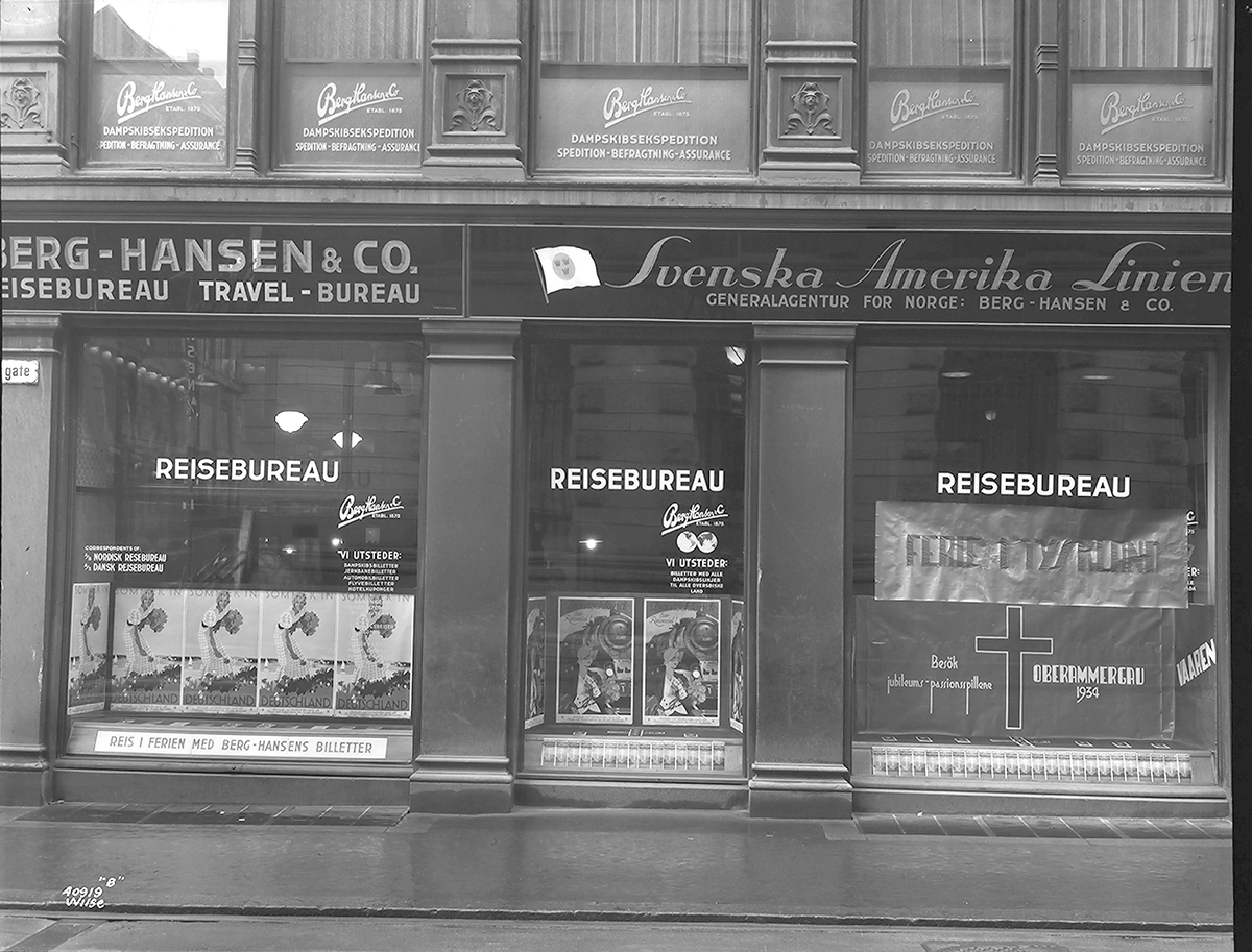 Anders Beer Wilse, Prot: Berg Hansen Vindusutstilling