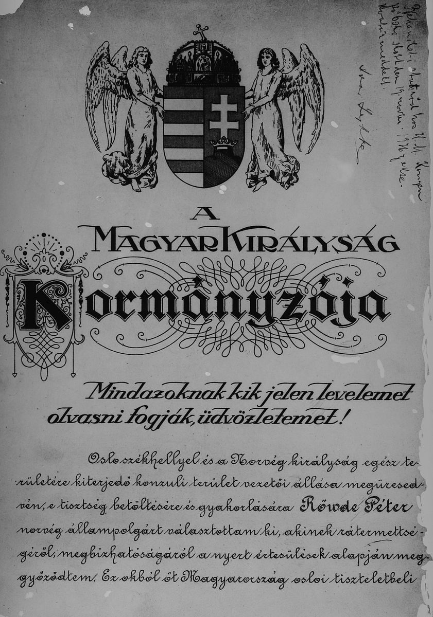 Anders Beer Wilse, Konv: Røwde