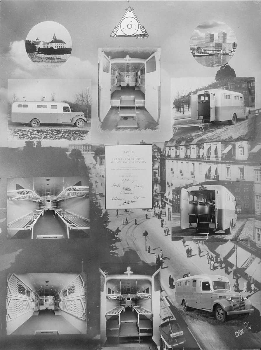 Anders Beer Wilse, Register: ""Foreningen Oslo"" Ambulanse bil plakat