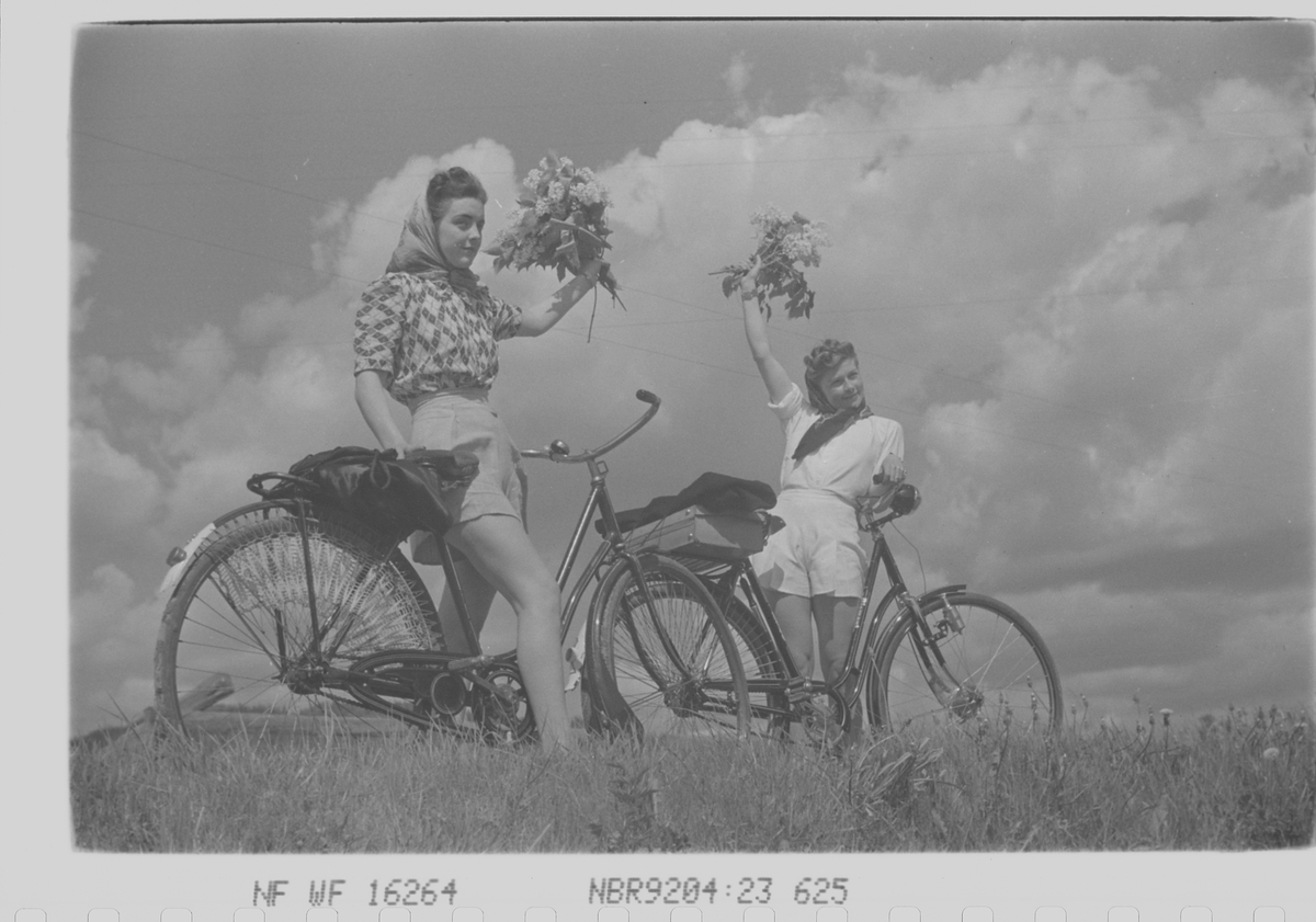 Anders Beer Wilse, Prot: Damer med sykkel (skyer) 27/5