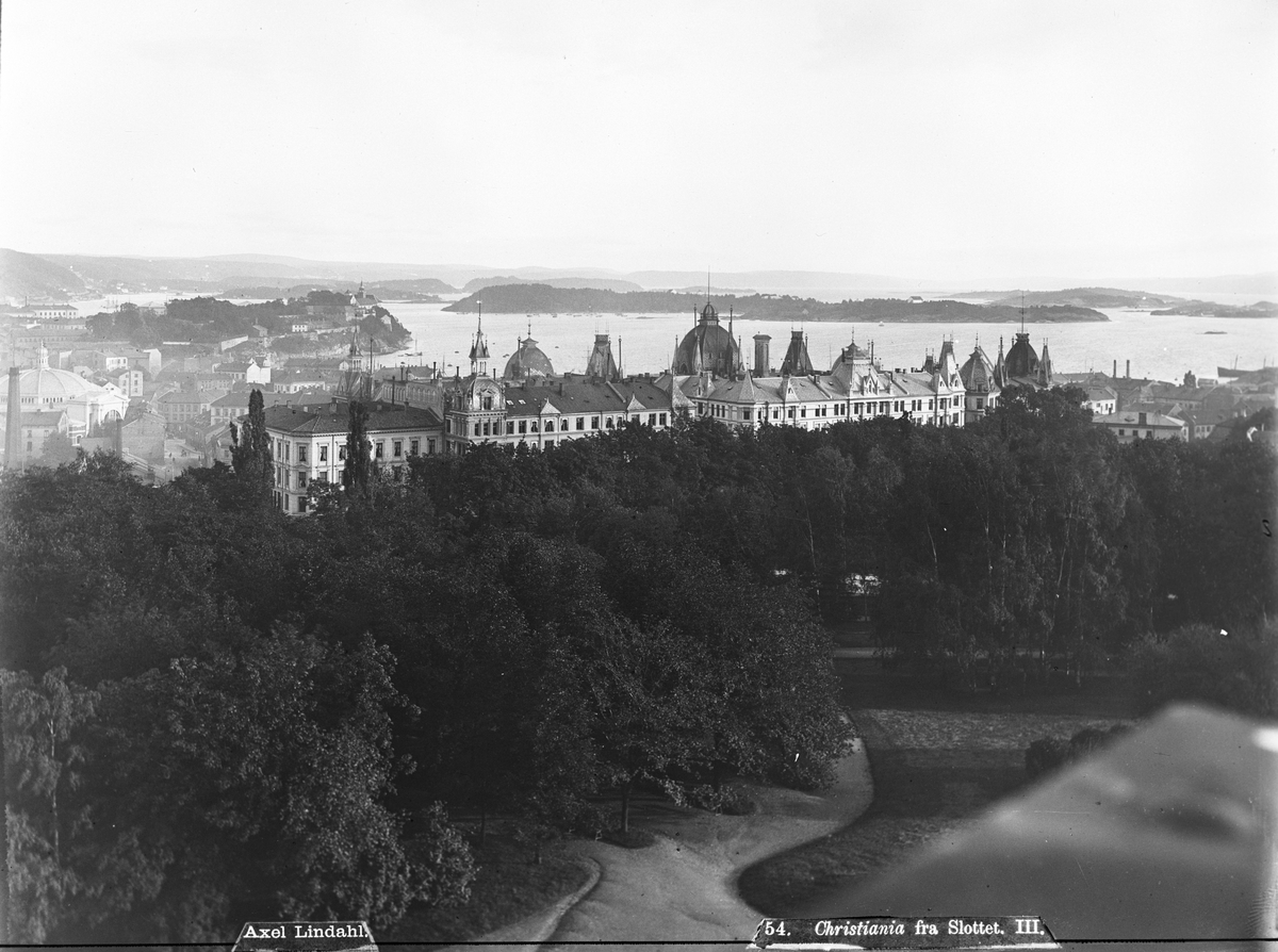 Axel Lindahl, Prot: Christiania fra Slottet I-II