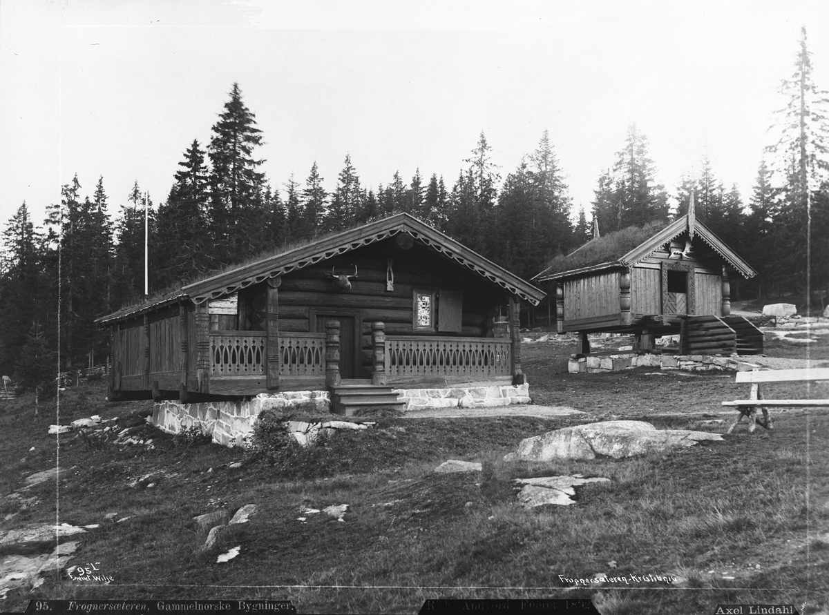 Axel Lindahl, Prot: Frognersæteren, Gammelnorske Bygninger