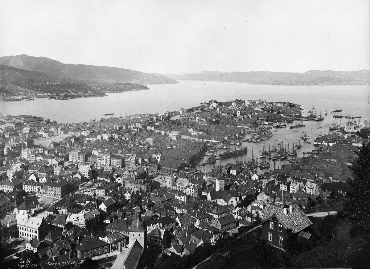 Axel Lindahl, Prot: Bergen Panorama fra Fløifjeldet II