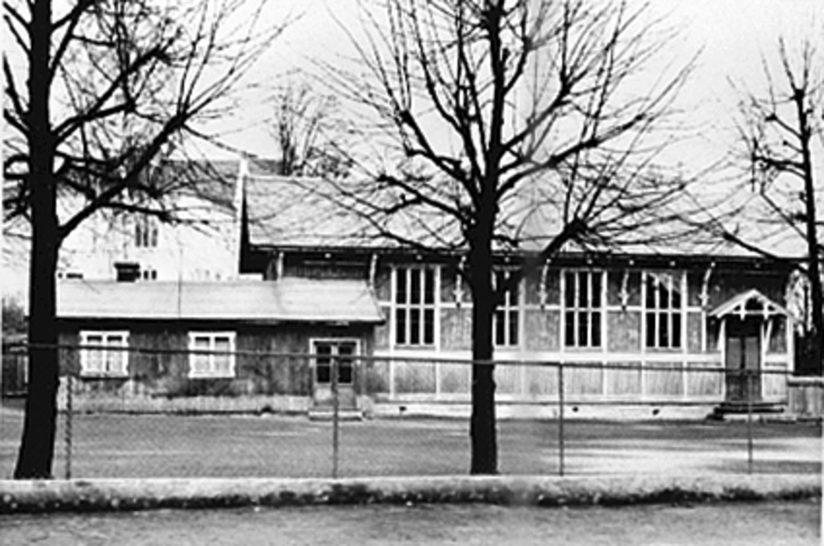 Anno Domkirkeodden, EKSTERIØR GYMNASTIKKSALEN, MIDTBYEN SKOLE, SKOLEGATA 1