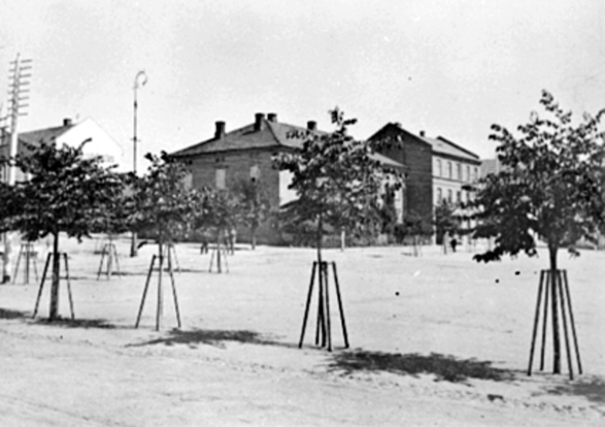 Anno Domkirkeodden, OVERSIKT STORTORGET SETT FRA AASGÅRDEN MOT MUNKEGÅRDEN OG TORGGATA 83