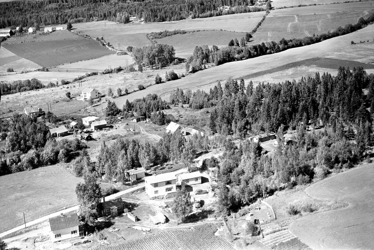 Widerøes Flyveselskap A/S, FLYFOTO KORNSILOVEGEN, HOLSJORDET, FURUBERGET GARD FØR UTBYGGING