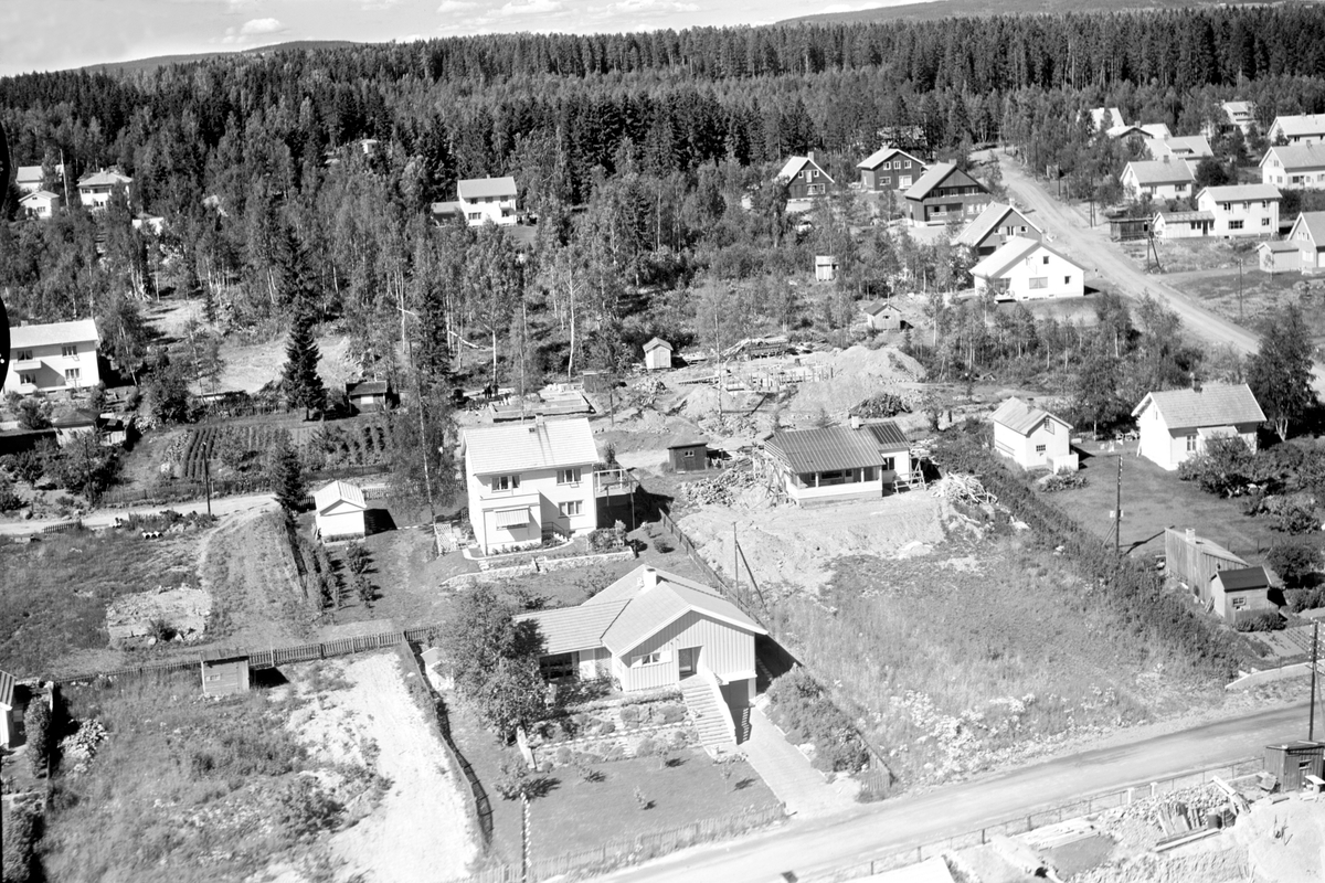 Widerøes Flyveselskap A/S, FLYFOTO OVERSIKT, NORDAHL GRIEGSGATE/LØYPEVEGEN. AJER