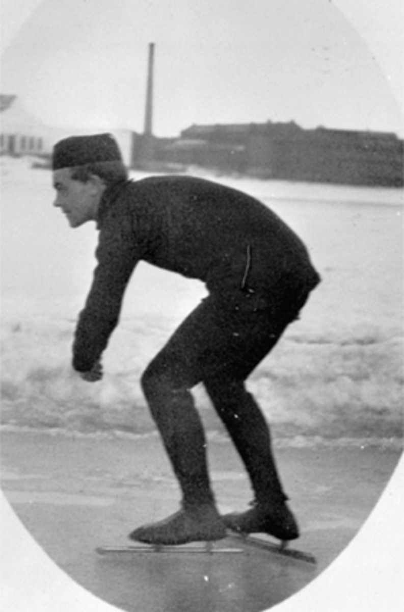Anno Domkirkeodden, SKØYTELØPER, STARTPOSISJON, VESLE-MJØSA, HAM-JERN BAKGR.