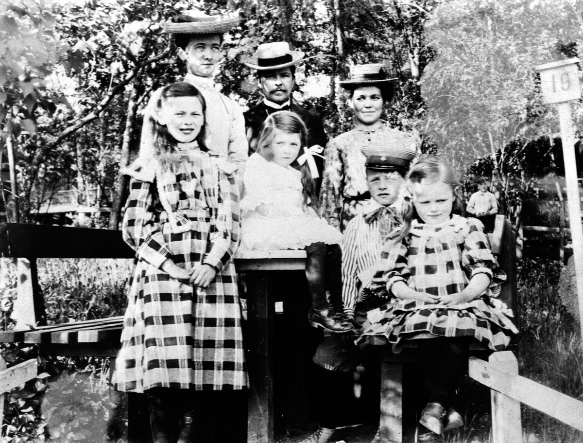 Anno Domkirkeodden, GRUPPE, FAMILE SAMLET RUNDT BORD NR. 19, HAMAR PARK