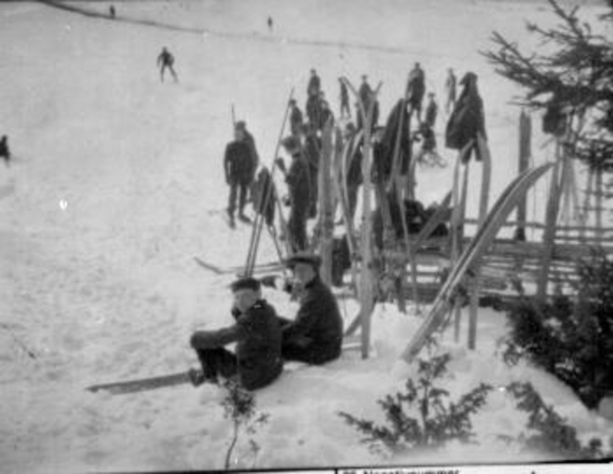 Anno Domkirkeodden, Gutter fra Toftes Gave, Nedre Sund, Helgøya på ski.