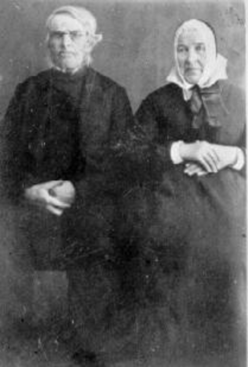Anno Domkirkeodden, Eldre ektepar, Even Hegge, Marthe Hegge født Bratstigen.