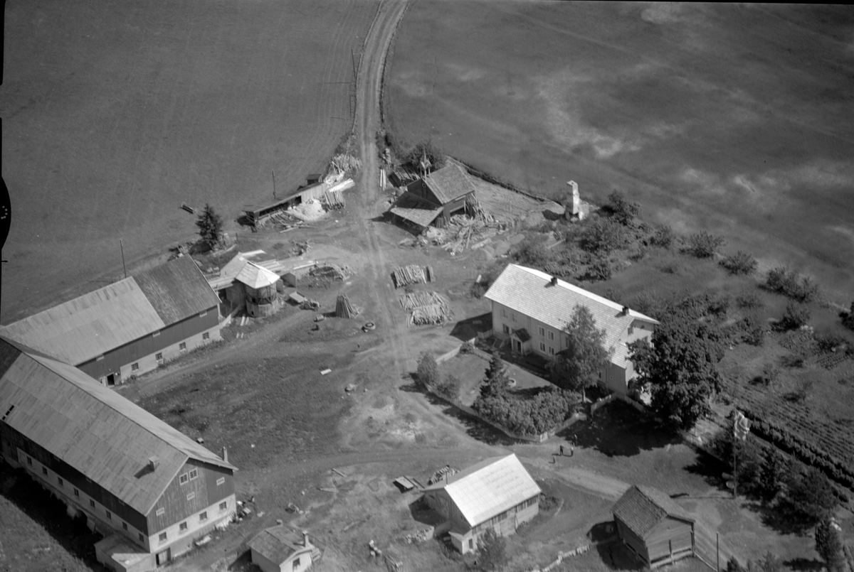 Anno Domkirkeodden, Flyfoto av Skjønsby gard, Gaupen, Ringsaker.