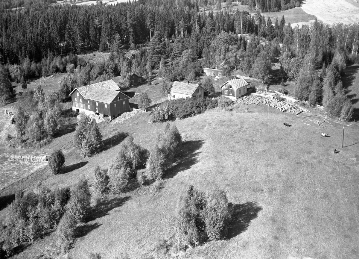 Anno Domkirkeodden, Flyfoto av Kirkeihle, Stavsjø, Hedmark.