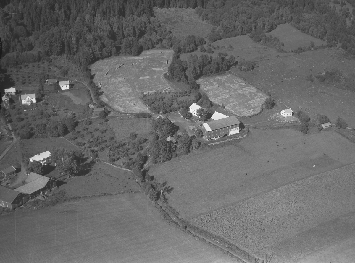 Anno Domkirkeodden, Flyfoto av Biskoplien øvre, Stavsjø, Hedmark.