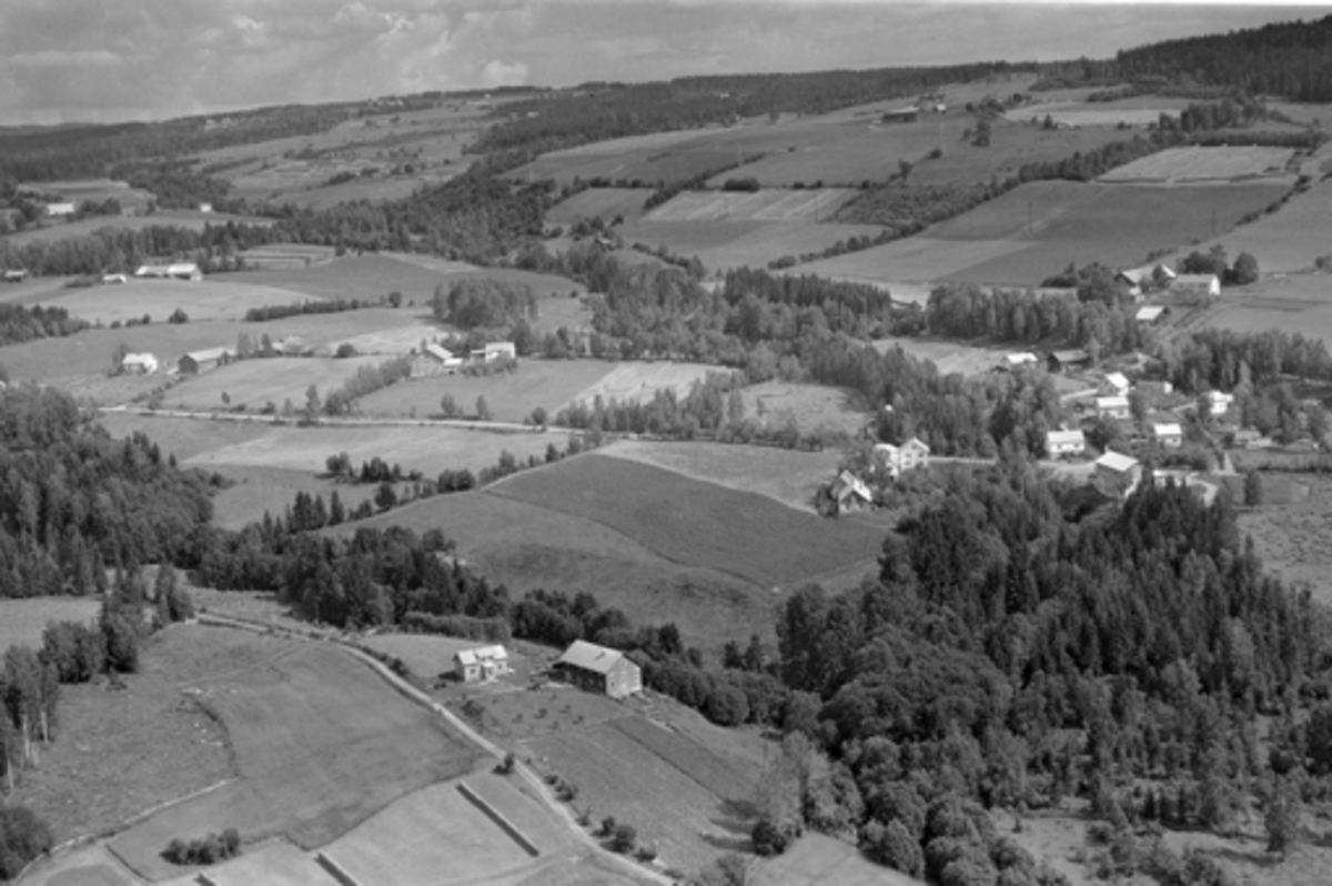 Anno Domkirkeodden, Flyfoto av Elvsvea, Veldre, Ringsaker.